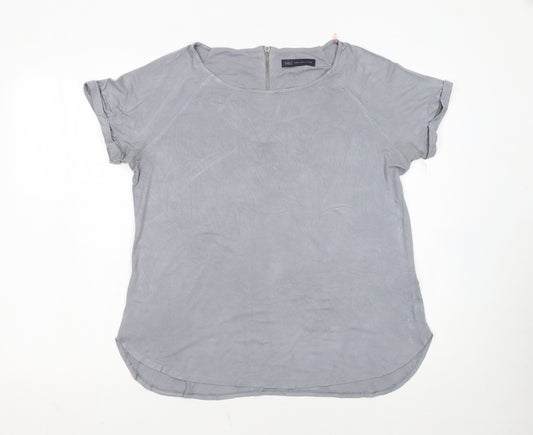 Marks and Spencer Women’s Grey Short Sleeve Jersey T-Shirt Size 14
