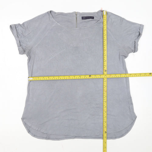 Marks and Spencer Women’s Grey Short Sleeve Jersey T-Shirt Size 14