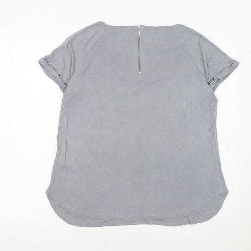 Marks and Spencer Women’s Grey Short Sleeve Jersey T-Shirt Size 14