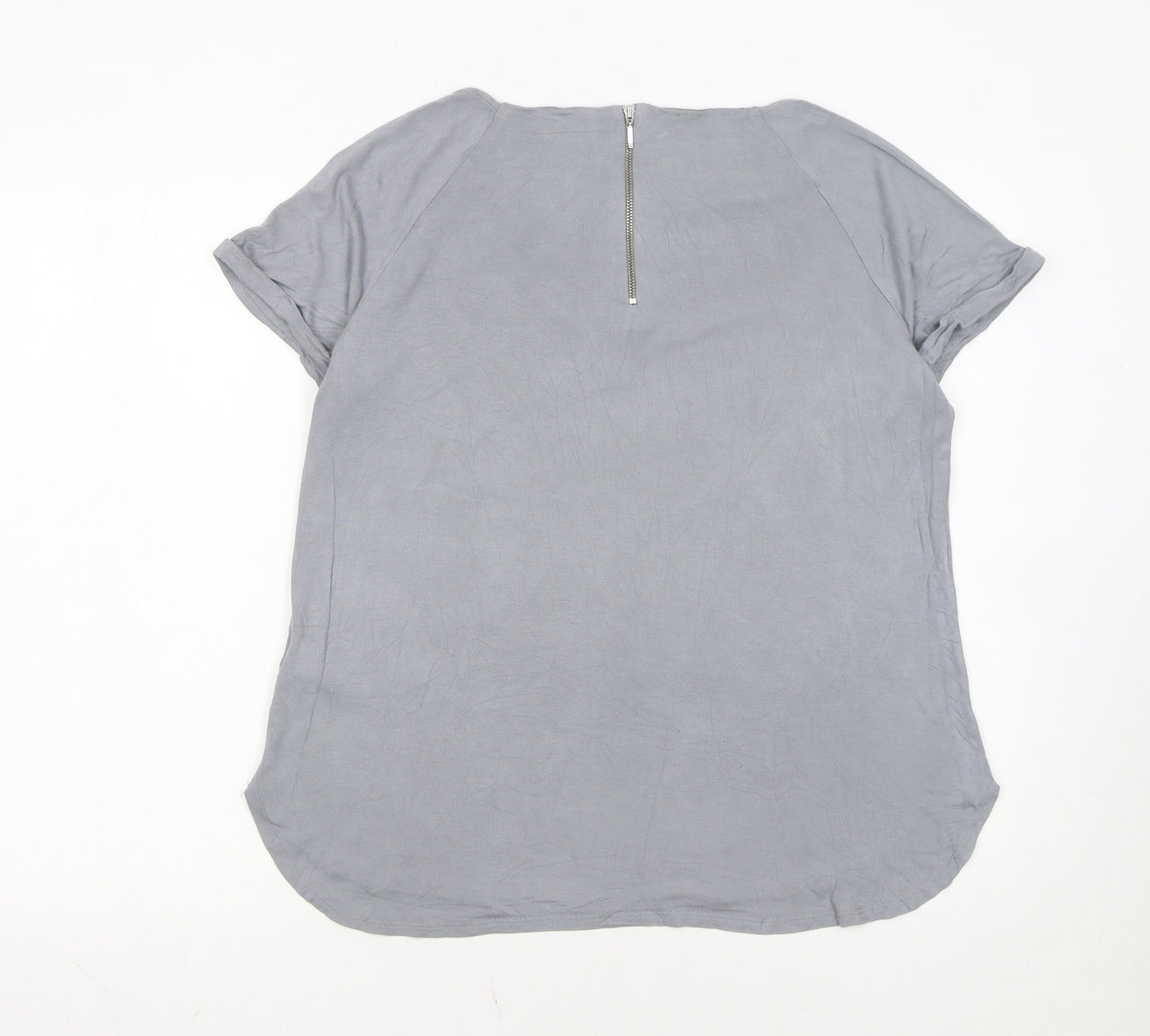 Marks and Spencer Women’s Grey Short Sleeve Jersey T-Shirt Size 14