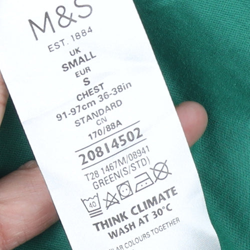 Marks and Spencer Men’s Green Small Euro 2016 Graphic Cotton T-Shirt