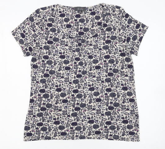 Marks and Spencer Women’s Floral Short Sleeve Jersey Top Size 14