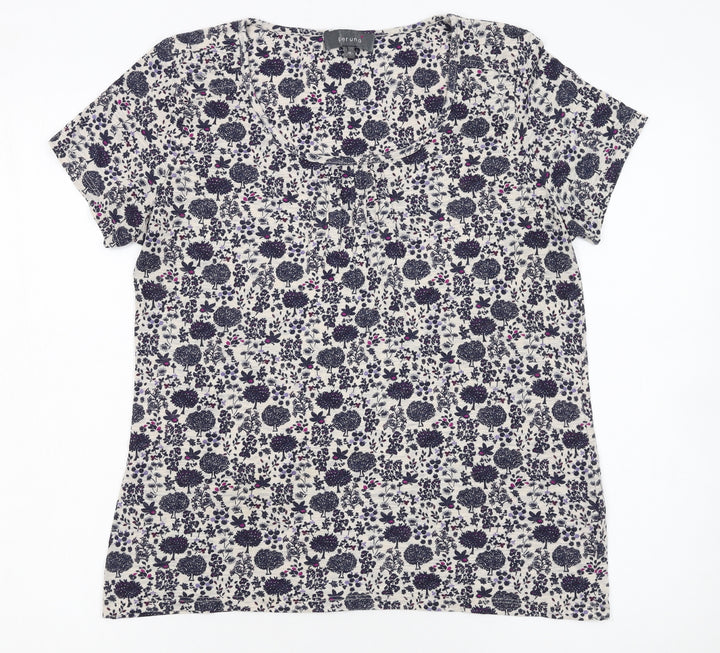 Marks and Spencer Women’s Floral Short Sleeve Jersey Top Size 14