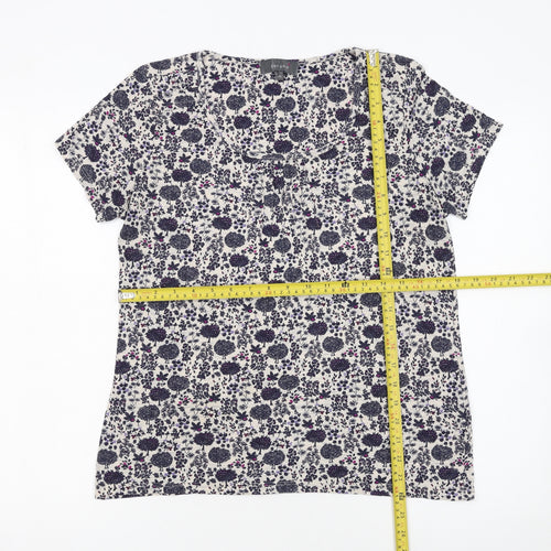 Marks and Spencer Women’s Floral Short Sleeve Jersey Top Size 14
