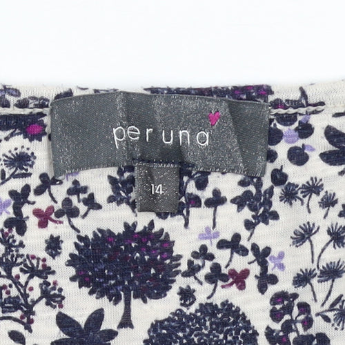 Marks and Spencer Women’s Floral Short Sleeve Jersey Top Size 14