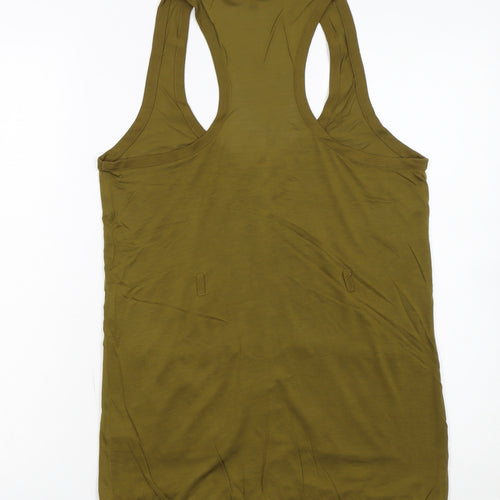 French Connection Women's Green Lyocell Racerback Tank Top S