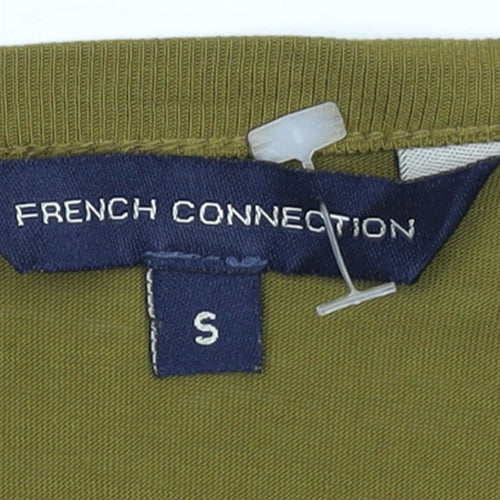 French Connection Women's Green Lyocell Racerback Tank Top S