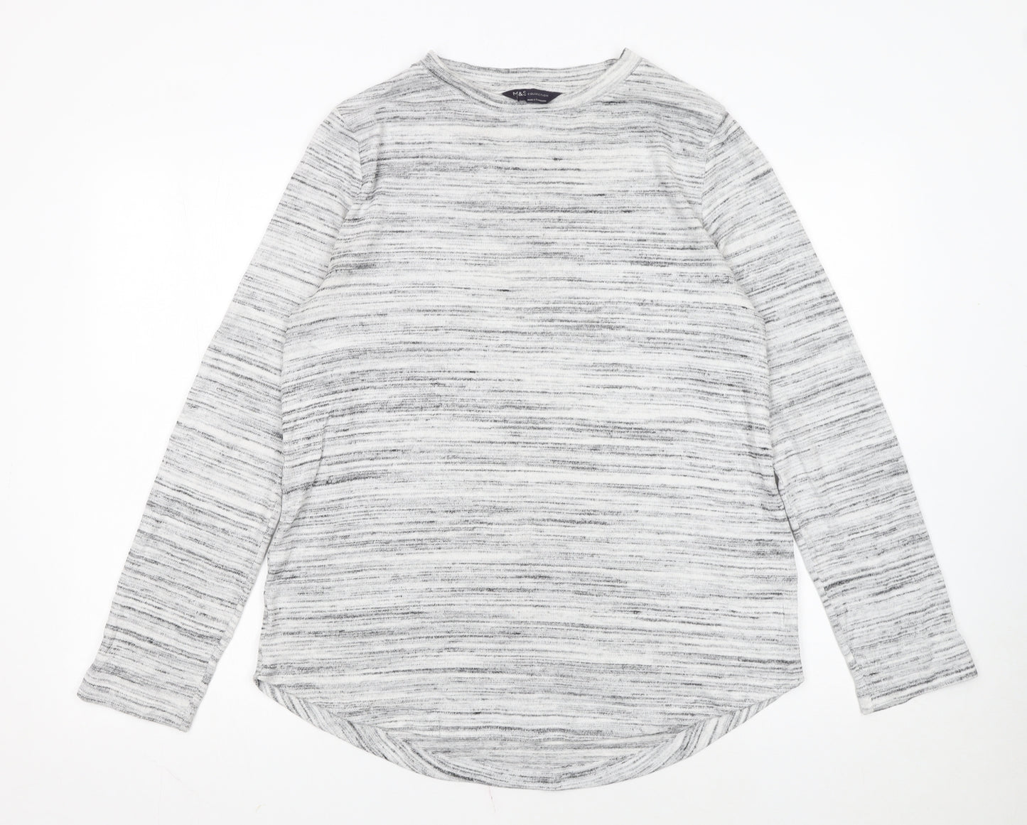 Marks and Spencer Women’s Grey Knit Pullover Jumper Size 12