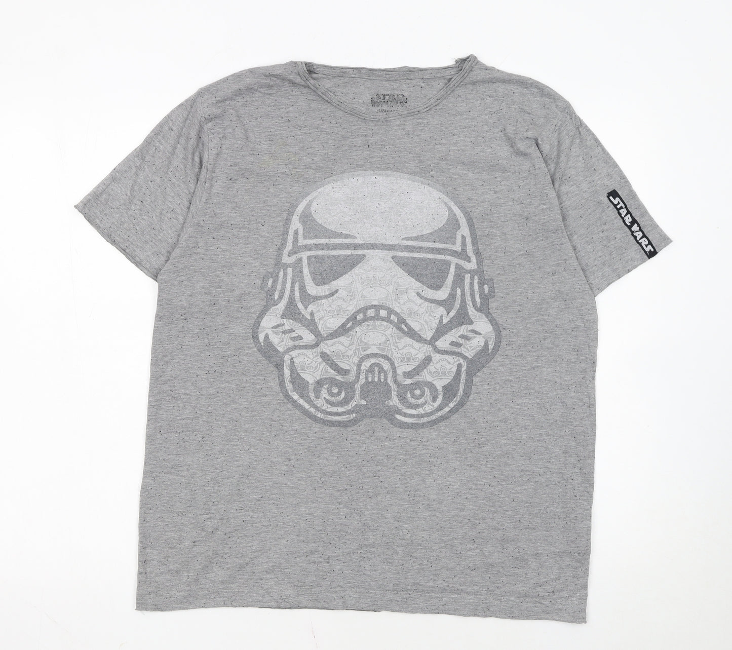 Primark Men's Grey Star Wars Stormtrooper Graphic T-Shirt Size M