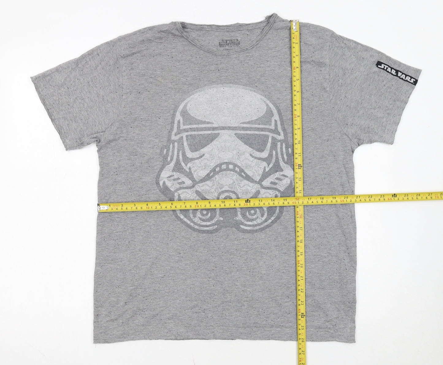 Primark Men's Grey Star Wars Stormtrooper Graphic T-Shirt Size M