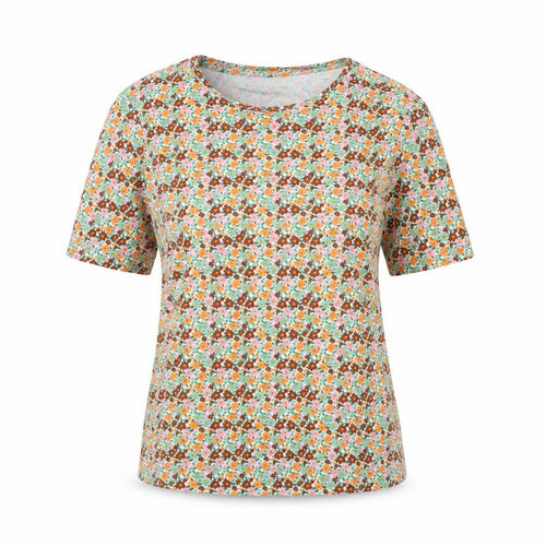 Tu Womens Multicoloured Floral Cotton Short Sleeve T-Shirt Size 12