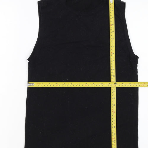 Lonsdale Women's Black Cotton Sleeveless Tank Top Size S