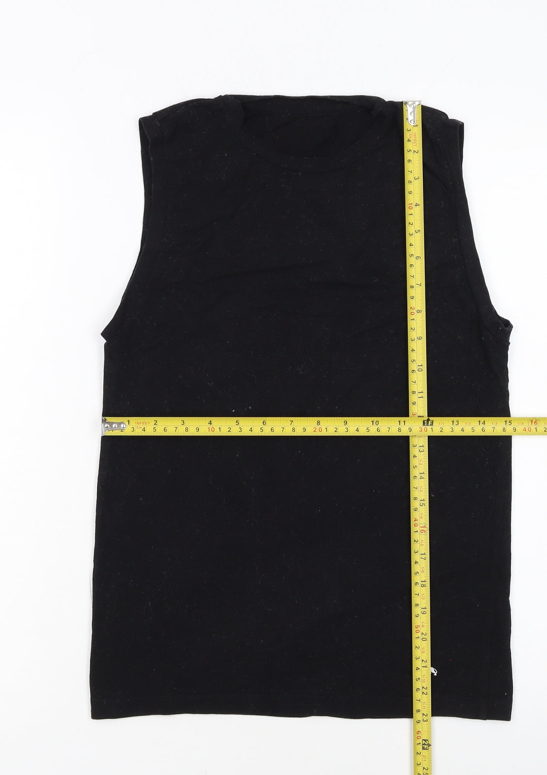 Lonsdale Women's Black Cotton Sleeveless Tank Top Size S