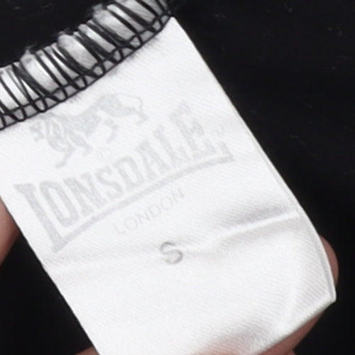 Lonsdale Women's Black Cotton Sleeveless Tank Top Size S