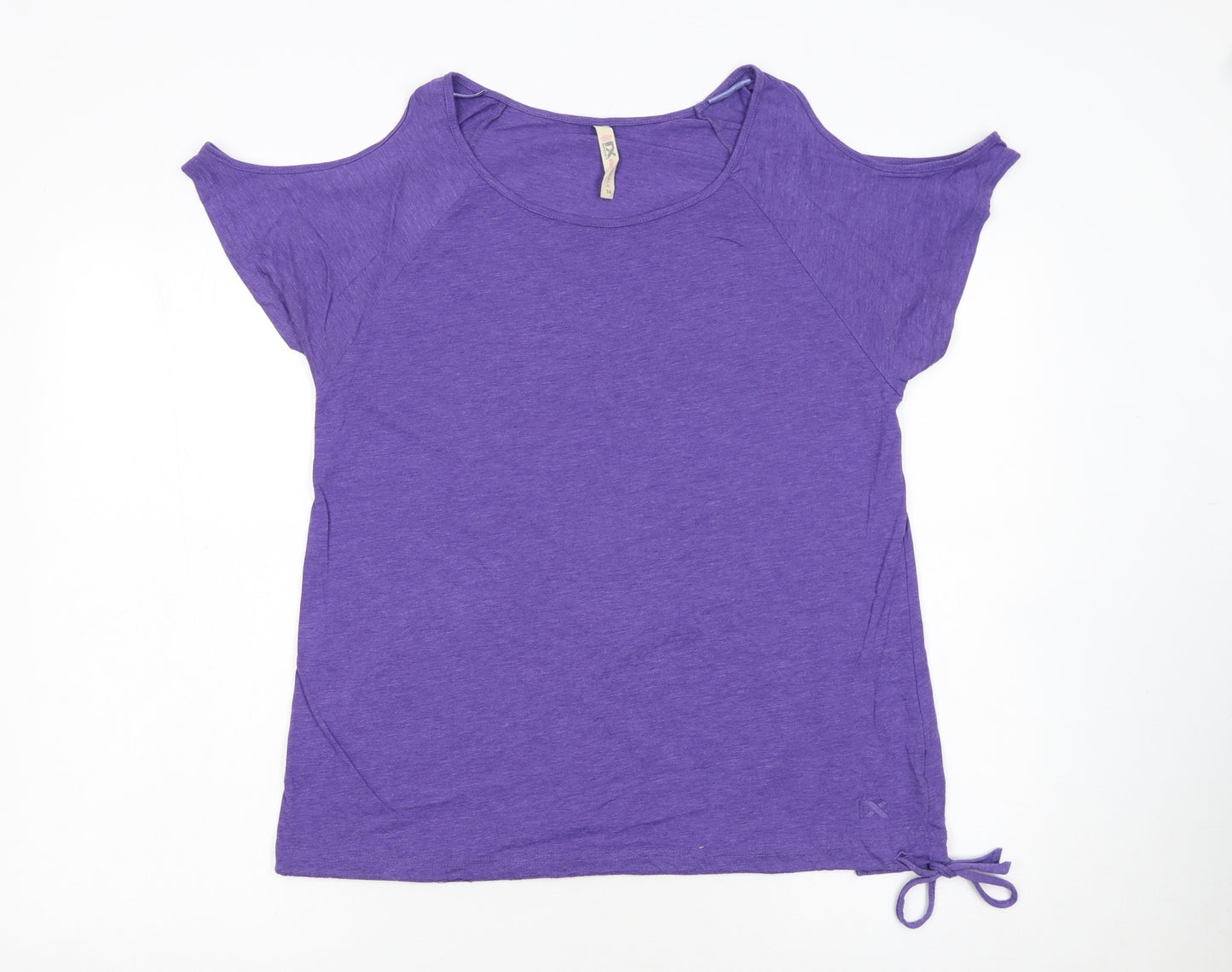 Next Womens Purple Cold Shoulder T-Shirt Size 14