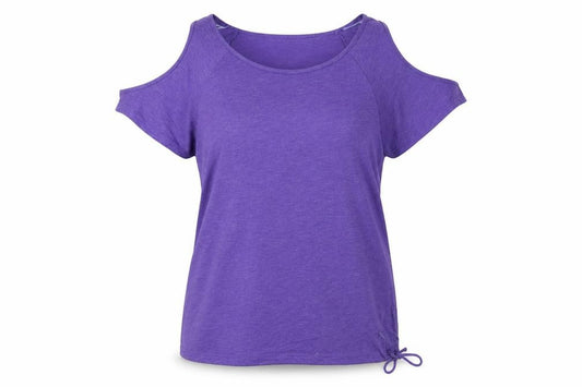 Next Womens Purple Cold Shoulder T-Shirt Size 14