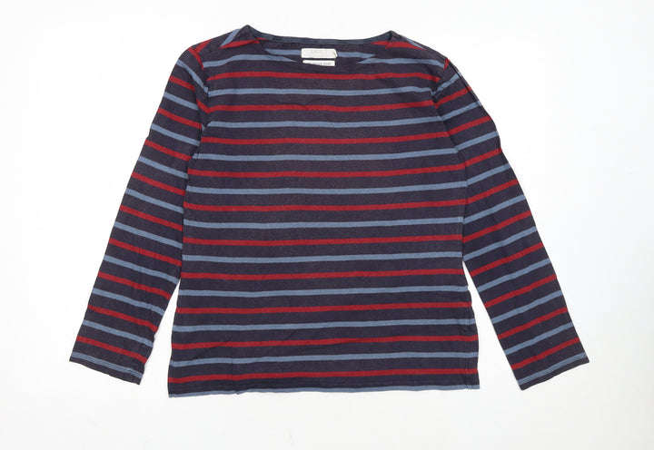 Seasalt Women’s Multicoloured Striped Sailor Long Sleeve Cotton Shirt Size 10