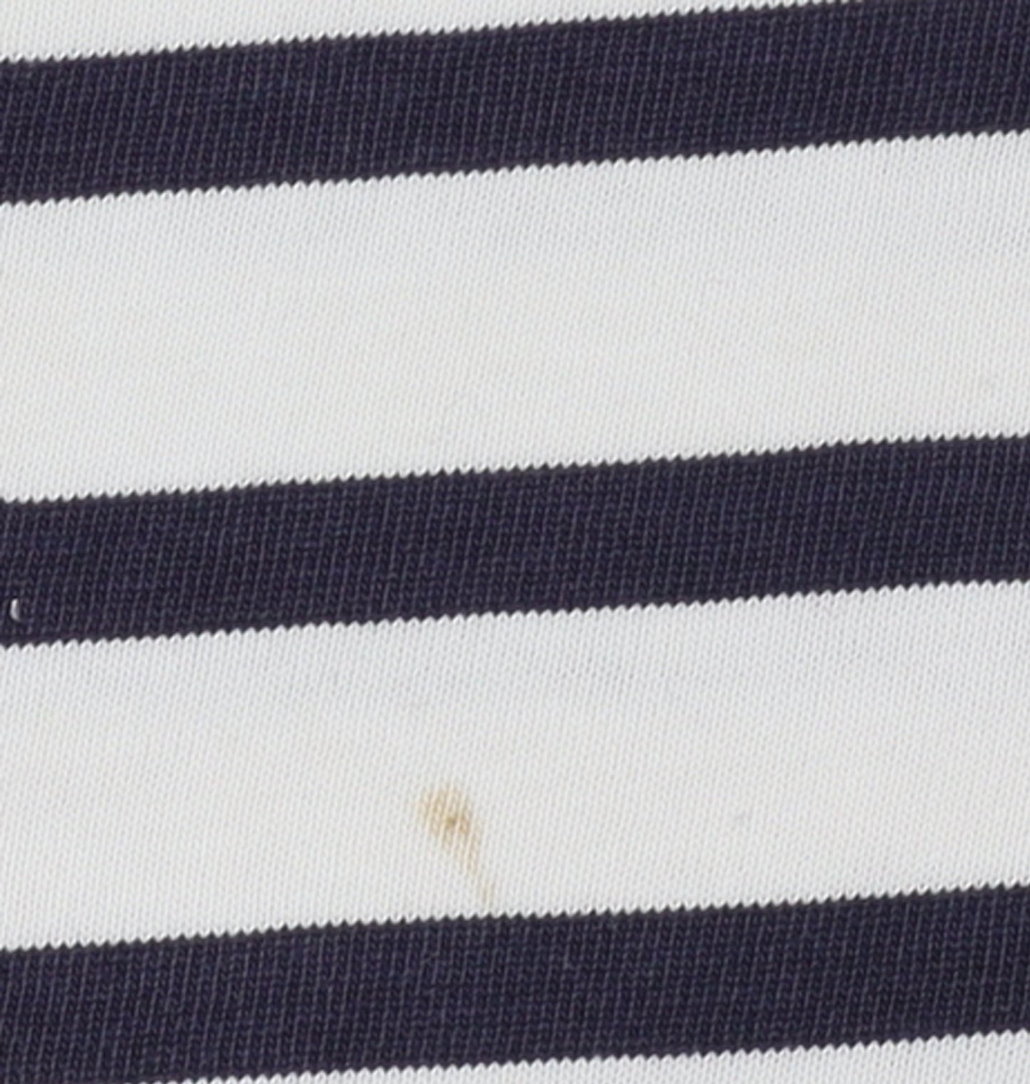 Gap Women's Multicoloured Striped Boat Neck 3/4 Sleeve Cotton Top XL