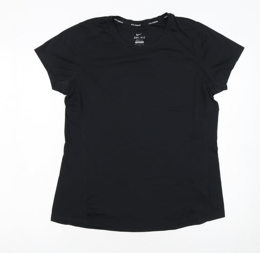 Nike Womens Black Dri-FIT Running T-Shirt Size L