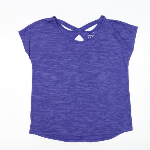 Souluxe Womens Purple Activewear T-Shirt Medium Lightweight Top