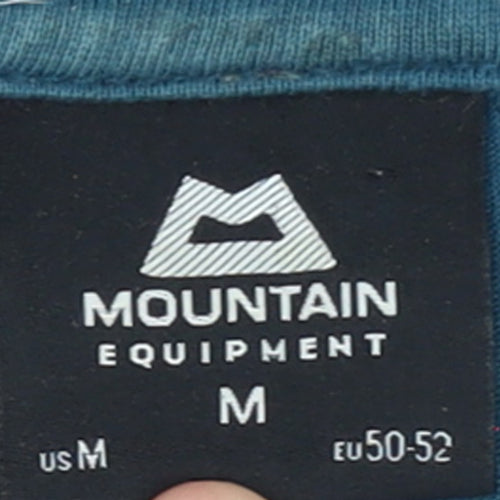Mountain Equipment Men's Blue Arcade Graphic Cotton T-Shirt M