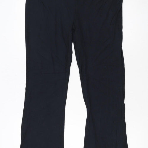 Crane Women's Black Stretch Flared Trousers Size 16-18