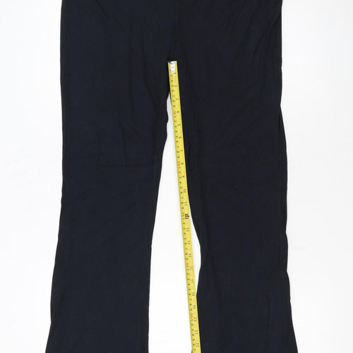 Crane Women's Black Stretch Flared Trousers Size 16-18