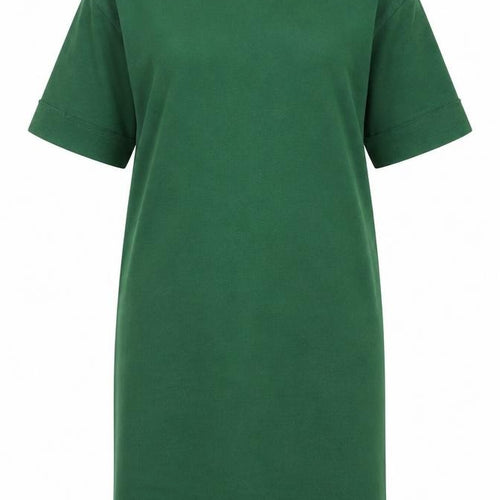 Zara Women Green T-Shirt Dress Size S Casual Jersey Style