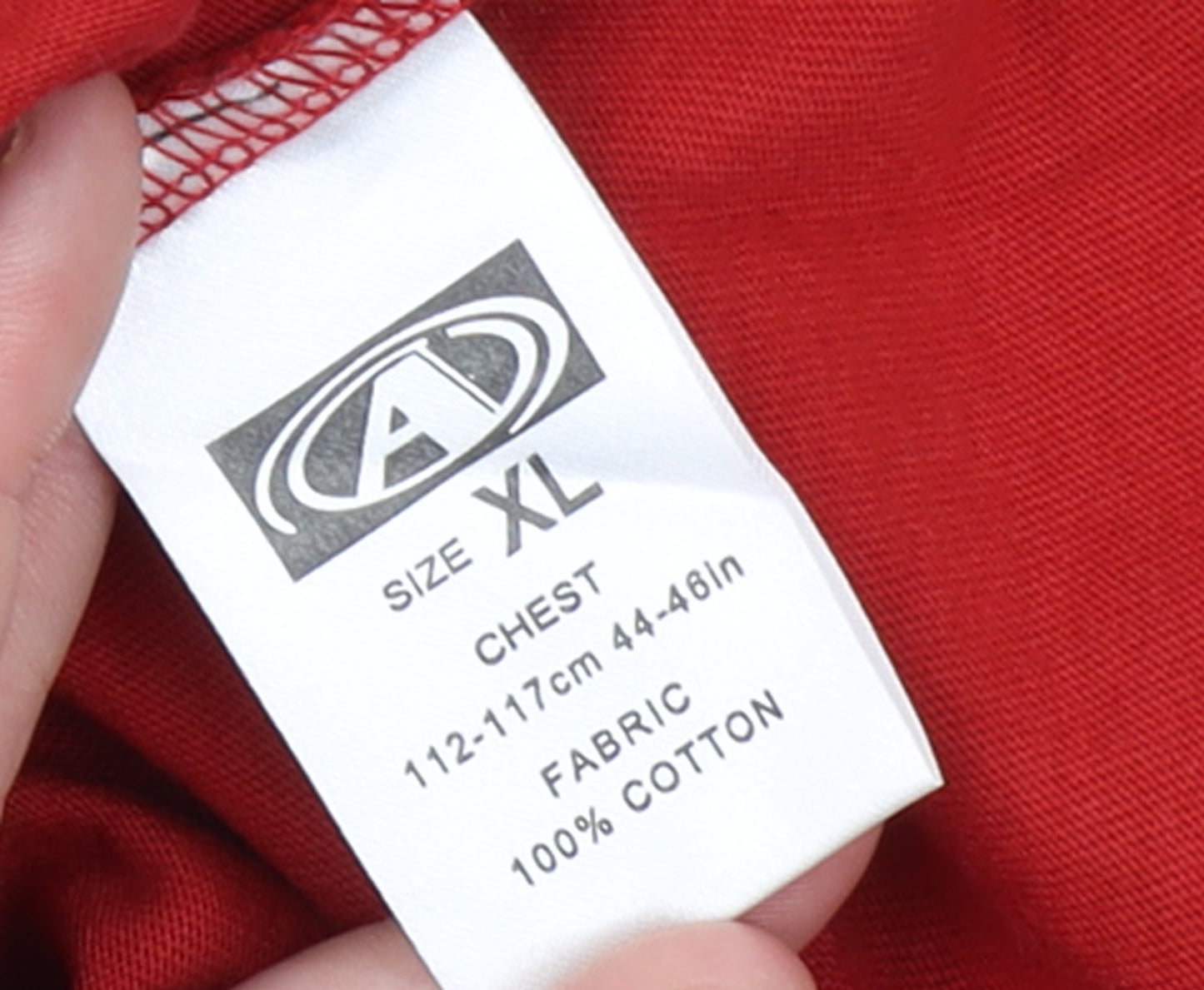 Armando Men's Red Sleeveless Cotton T-Shirt XL Crew Neck