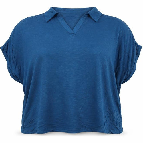 Regatta Women Blue Relaxed Viscose Short Sleeve Blouse UK 20