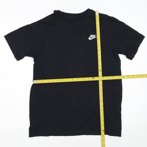Nike Boys Black XL T-Shirt Short Sleeve Crew Neck Sports Cotton Tee