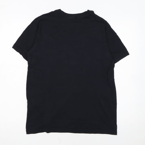 Nike Boys Black XL T-Shirt Short Sleeve Crew Neck Sports Cotton Tee