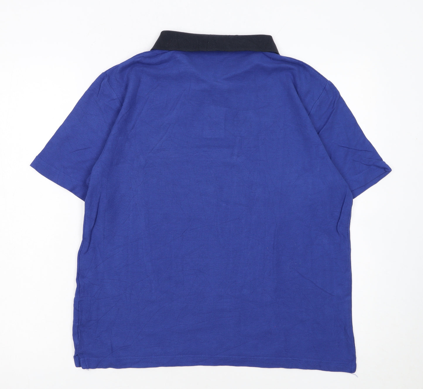 Original Penguin Men's Blue Slim Fit Cotton Polo Shirt Size S