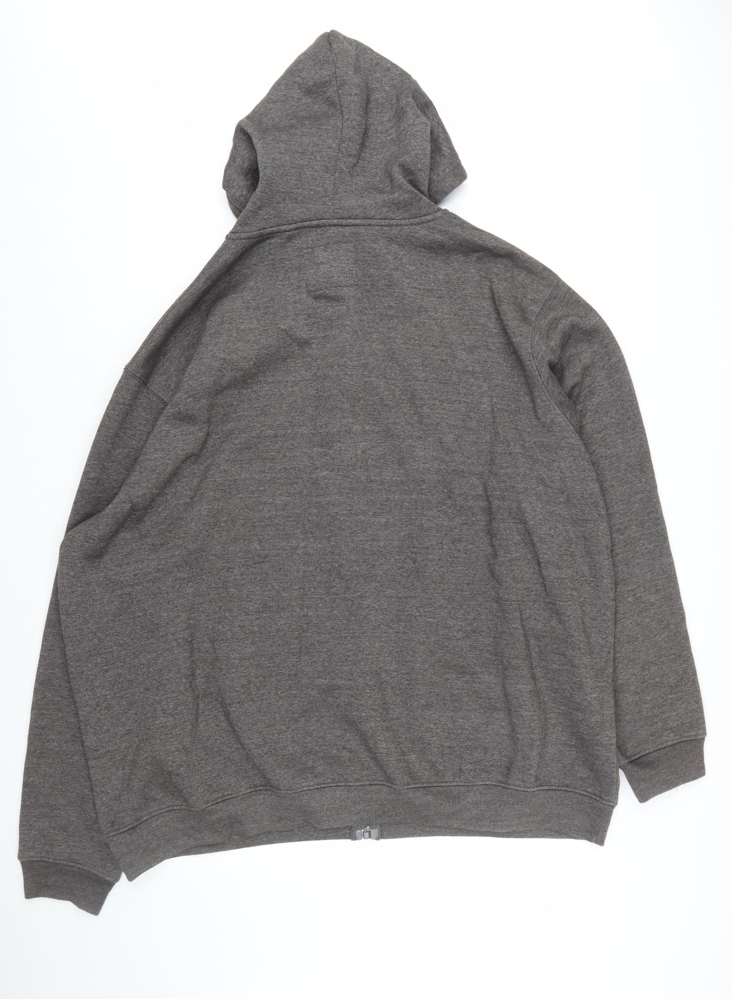 Rockford Mens Grey Full Zip Hoodie 4XL Big & Tall Fleece Sweatshirt
