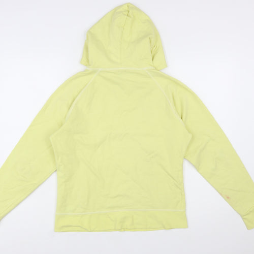 Henleys Womens Yellow Pullover Hoodie Size 2 Cotton Blend