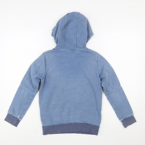 Adidas Boys Blue Pullover Hoodie 9-10 Years Sports Fleece Sweatshirt