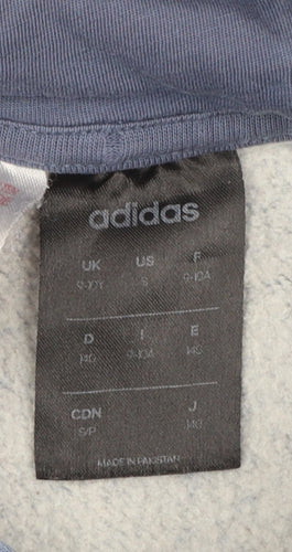 Adidas Boys Blue Pullover Hoodie 9-10 Years Sports Fleece Sweatshirt