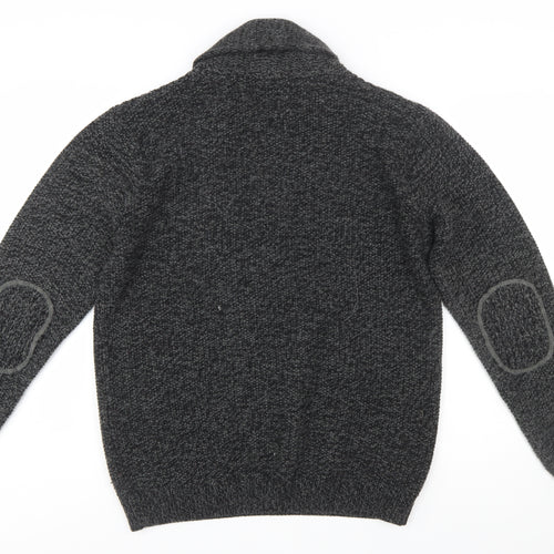 Next Men's Grey Chunky-Knit Pullover Jumper Size L