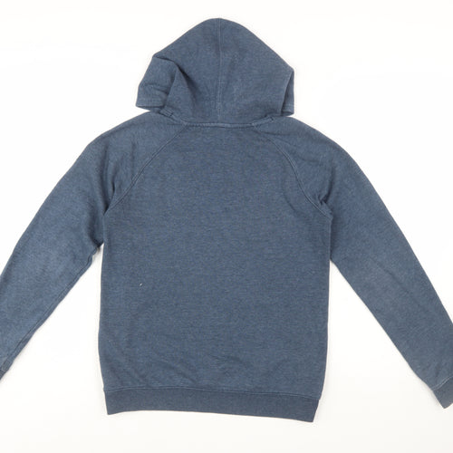 Under Armour Boys Blue Pullover Hoodie YXL Loose Fit ColdGear Sweatshirt