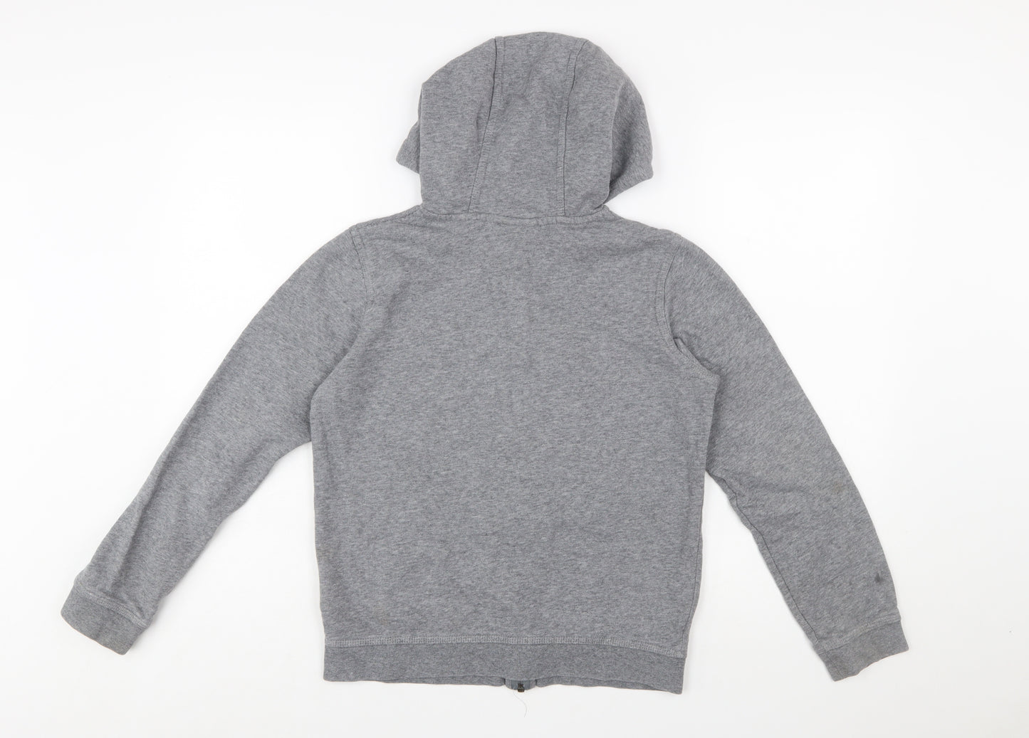 Nike Boys Grey Full Zip Hoodie L 147-158cm Cotton Blend