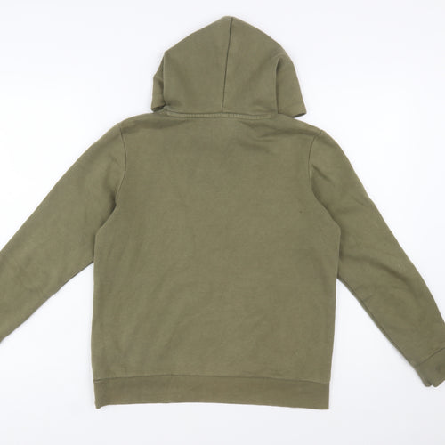 Jack & Jones Boys Green Pullover Hoodie Size 164 Cotton Blend Casual