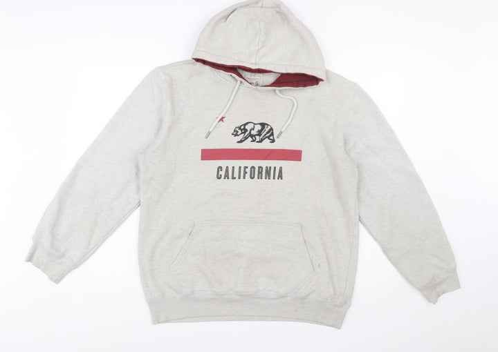 Ripping Men’s Grey California Pullover Hoodie Size L Graphic Fleece