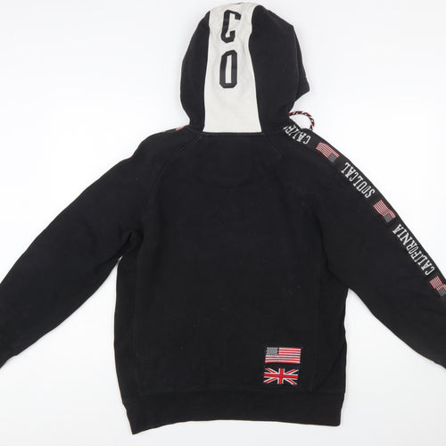 SoulCal&Co Men's Black Pullover Hoodie M Graphic Fleece