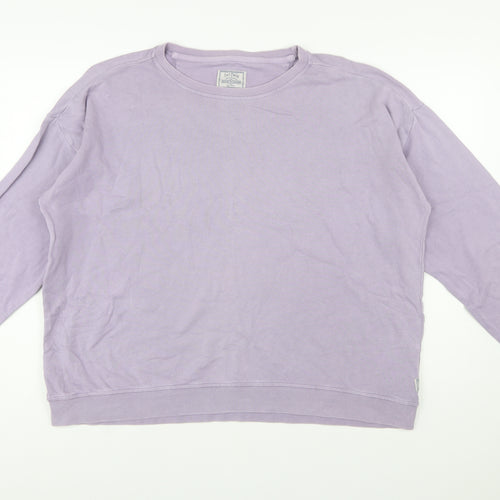 Fat Face Women's Pale Lilac Pullover Sweatshirt Size 18 Cotton Casual