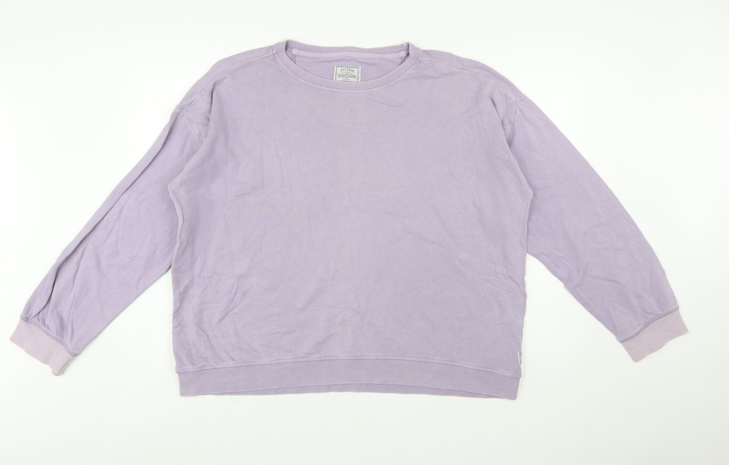 Fat Face Women's Pale Lilac Pullover Sweatshirt Size 18 Cotton Casual
