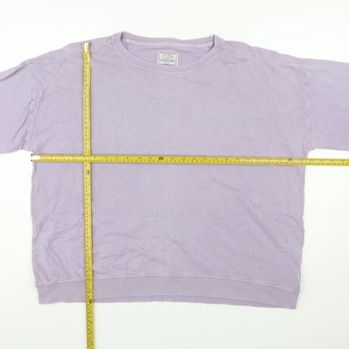 Fat Face Women's Pale Lilac Pullover Sweatshirt Size 18 Cotton Casual