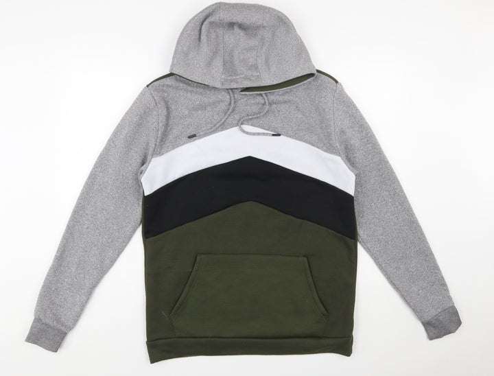 Brave Soul Men's Multicoloured Pullover Hoodie Size M