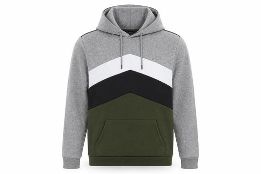 Front view of Brave Soul Men's Multicoloured Pullover Hoodie, size M