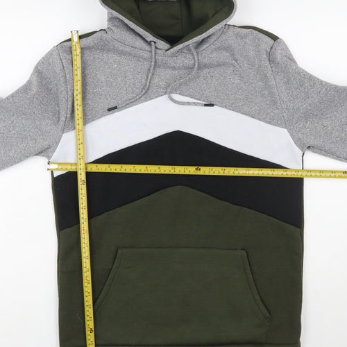 Brave Soul Men's Multicoloured Pullover Hoodie Size M