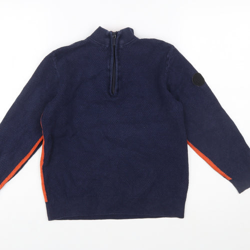 Baker by Ted Baker Boys Blue 10 Years 1/2 Zip Wool Cotton Jumper